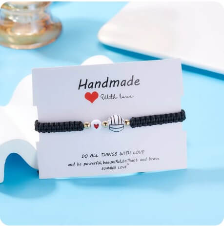 Pulseira de Corda Trançada Ajustável