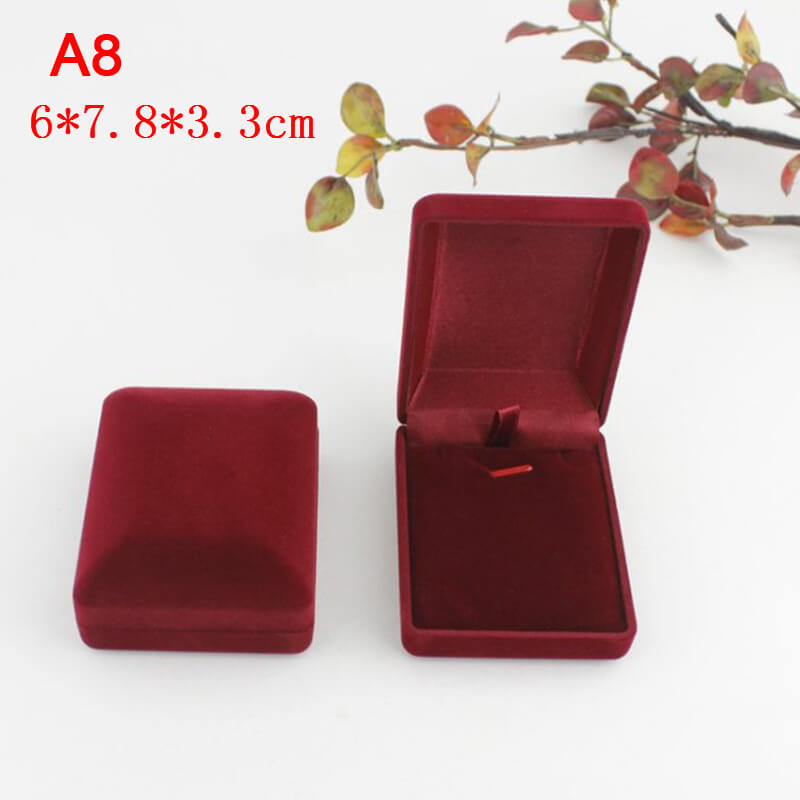 Caixa de Presente de Veludo para Colar
