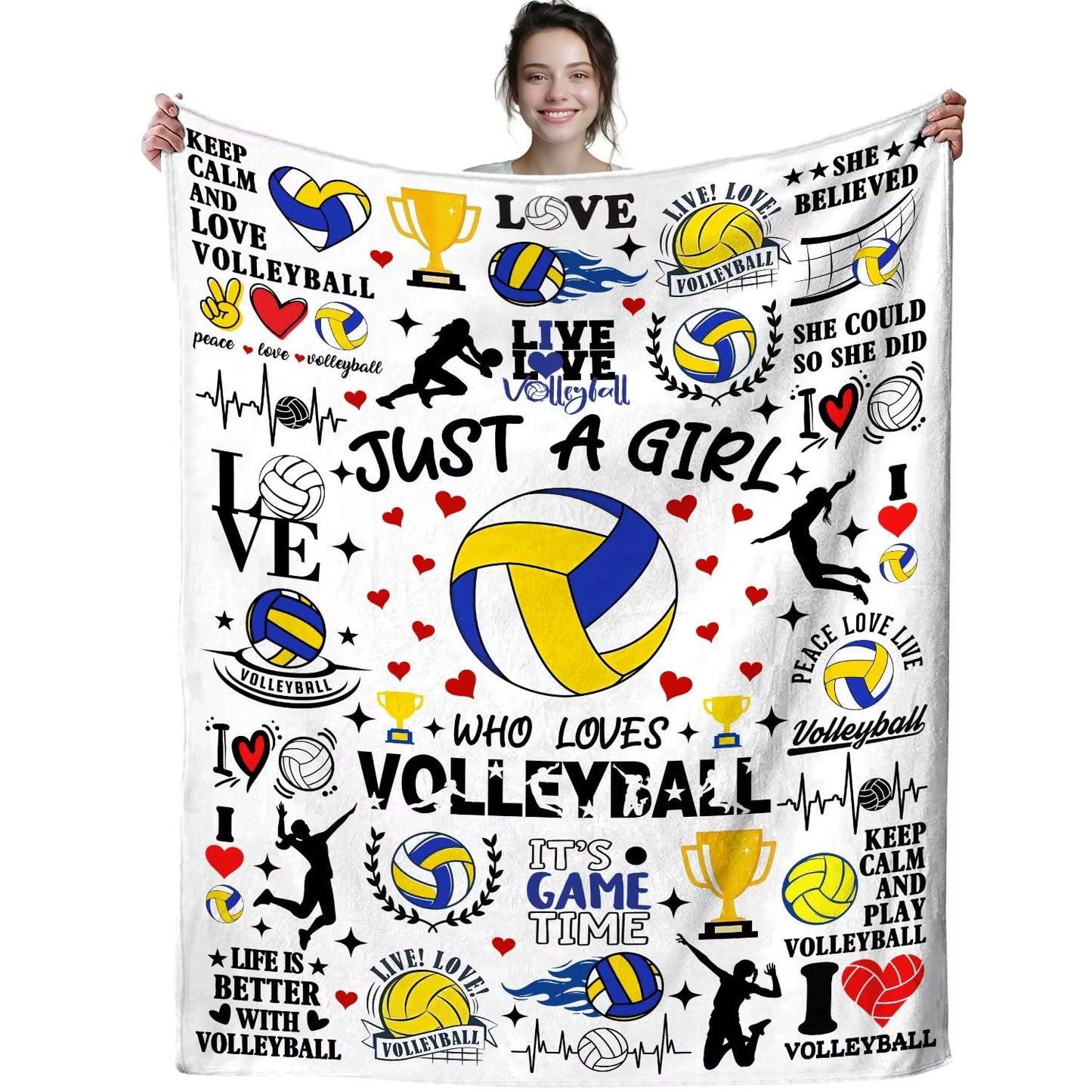 Cobertor Bolas de Vôlei