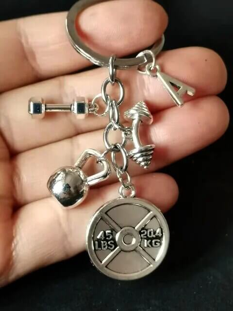 Chaveiro Musculação + Letra