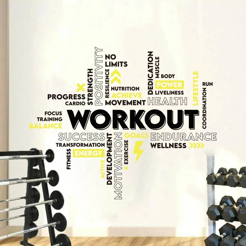 Adesivo Nuvem de Palavras Motivacionais