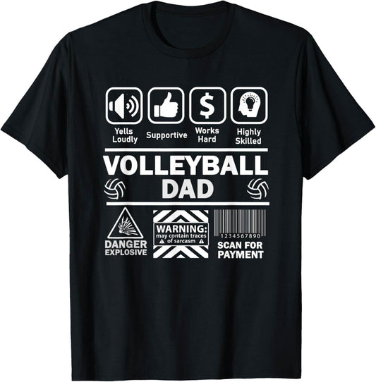 Camiseta Volleyball Dad Warning