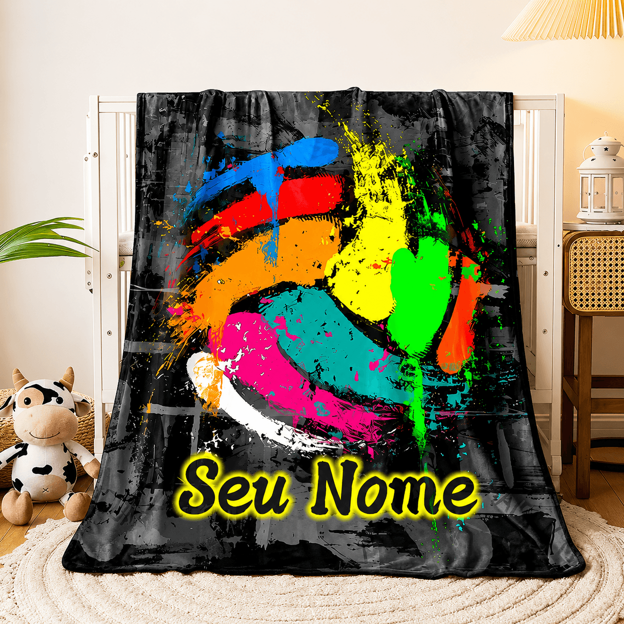 Cobertor Aquarela Personalizado