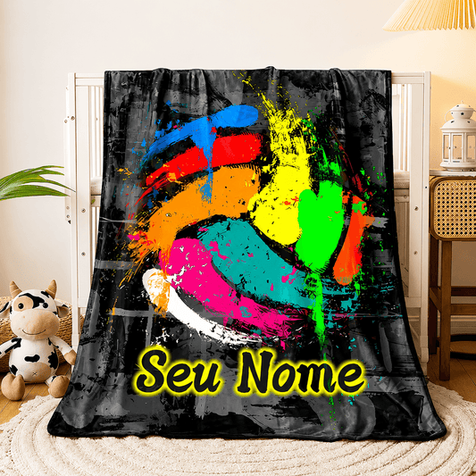 Cobertor Aquarela Personalizado