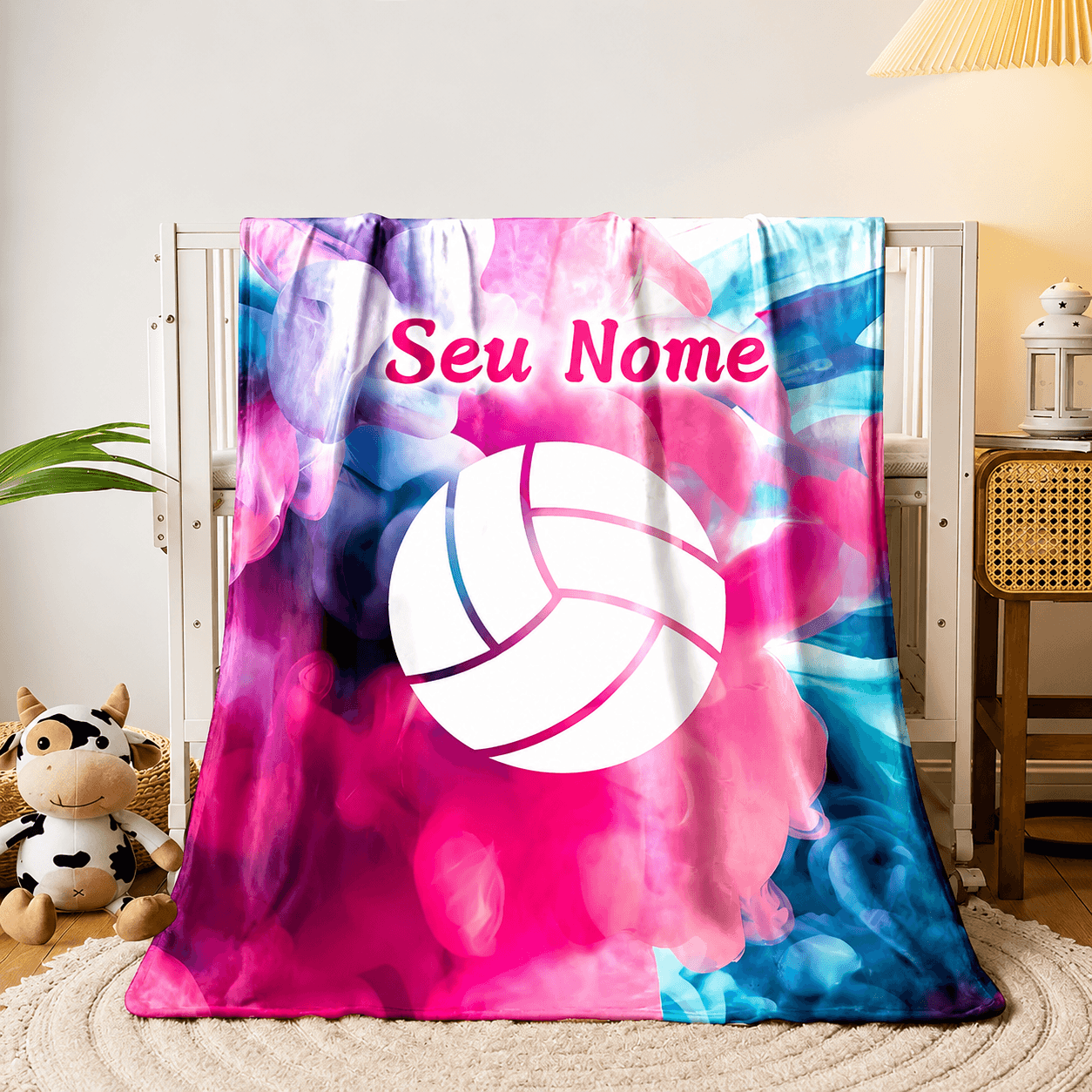 Cobertor Aquarela Personalizado
