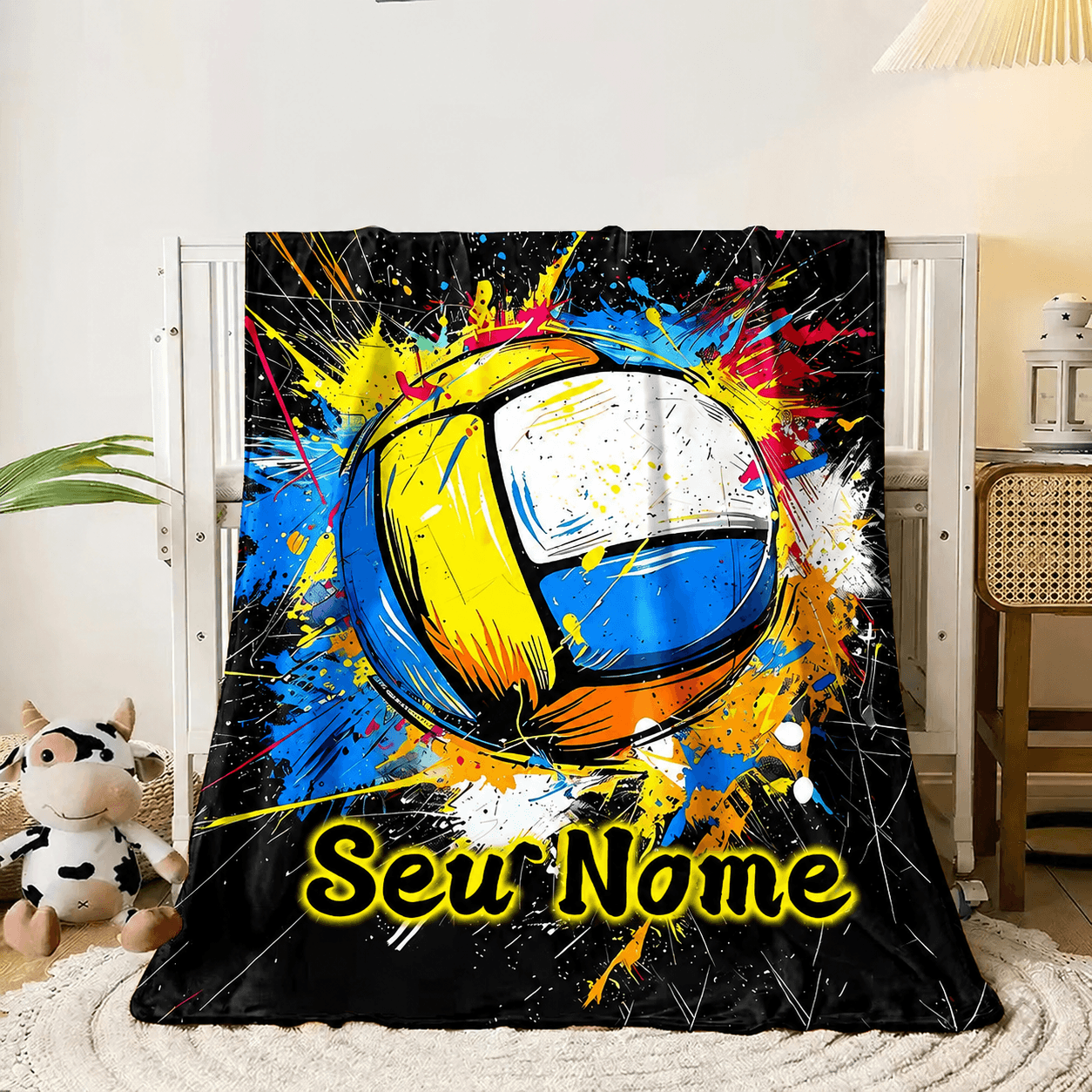 Cobertor Aquarela Personalizado