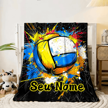 Cobertor Aquarela Personalizado