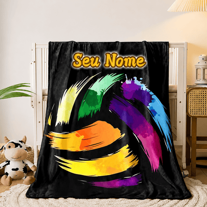 Cobertor Aquarela Personalizado