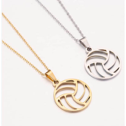 Colar Bola de Vôlei + Brinco