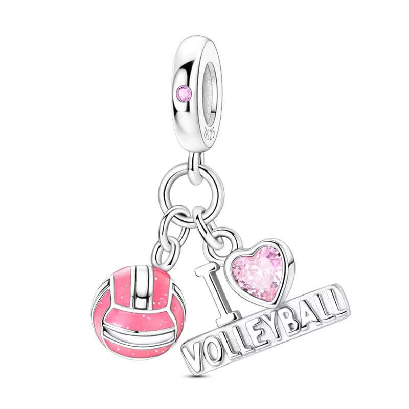 Berloque Pink I Love Volleyball